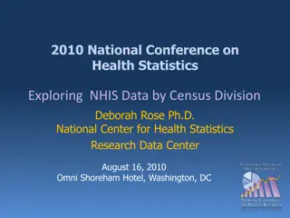 Geographic Data Analysis in Health Statistics Conference