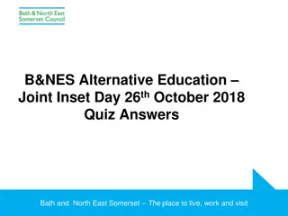 Insights into Alternative Education and Children in Care in Bath and North East Somerset