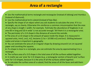 Area and Surface Area in Mathematics