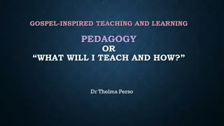 Insights into Gospel-Inspired Teaching and Learning Pedagogy with Dr. Thelma Perso