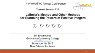 Exploring Sums of Powers of Positive Integers Through Leibnitz's Method