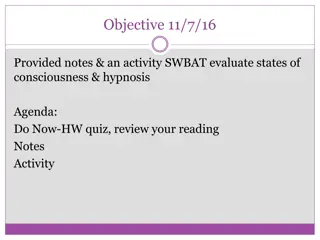 States of Consciousness and Hypnosis in Psychology