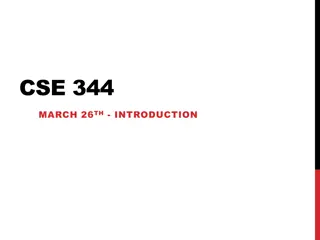 Introduction to CSE 344 Course Format and Expectations