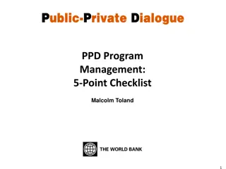 PPD Program Management Best Practices Overview