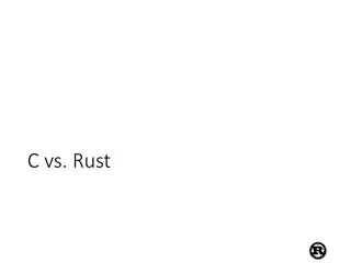 Comparison of C vs Rust Programming Languages