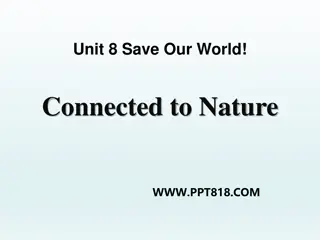 Save Our World: Connecting with Nature Lesson Overview