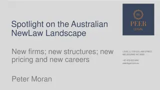 Evolution of the Australian NewLaw Landscape: Trends and Perspectives