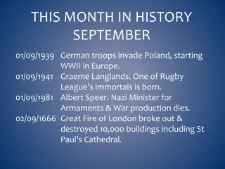 Significant Events in September History