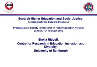 Social Justice in Scottish Higher Education