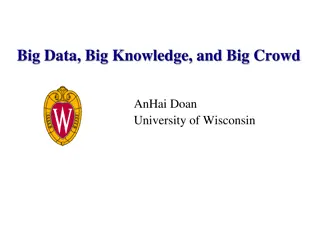 Navigating the World of Big Data, Knowledge, and Crowdsourcing