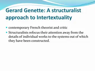 Understanding Gerard Genette's Structuralist Approach to Intertextuality