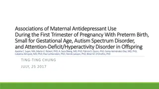 Associations of Maternal Antidepressant Use During Pregnancy with Offspring Outcomes