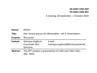 Peer Review Process for Deliverables in FG-AI4H