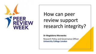 Enhancing Research Integrity Through Peer Review: Best Practices and Principles