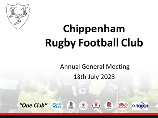 Chippenham Rugby Football Club Annual General Meeting Highlights