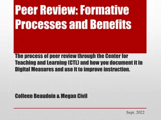 Enhancing Teaching Through CTL Peer Review Process