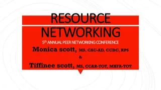 Peer Networking Conference and Recovery Resource Broker Overview