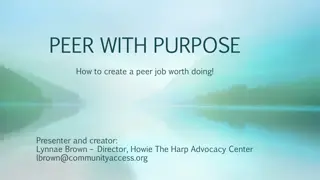 Creating a Purposeful Peer Job: Essential Tips and Strategies