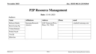 Enhancing P2P Resource Management in IEEE 802.11 Networks