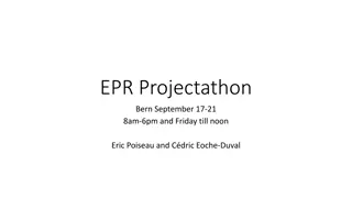 EPR Projectathon Event in Bern - September Schedule & Registration Details