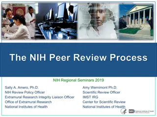 The NIH Peer Review Process: Insights from NIH Experts