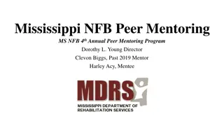 Mississippi NFB Peer Mentoring Program for Pre-Employment Transition Services