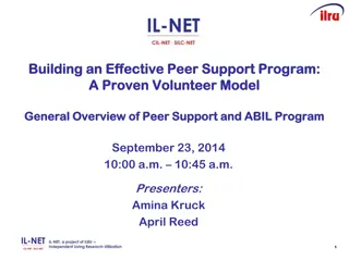 Building an Effective Peer Support Program: Overview and Regulations