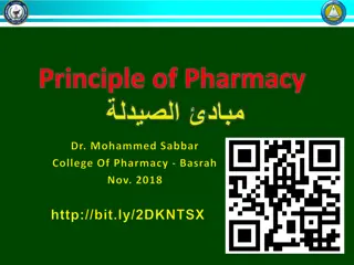 Pharmacy Principles and Calculations