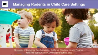 Managing Rodents in Child Care Settings - California Program 2023