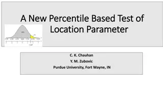 Percentile Based Test of Location Parameter & Unbiased Estimates