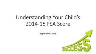 Understanding Your Child's 2014-15 FSA Score