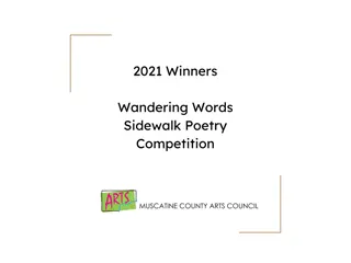 Sidewalk Poetry Competition 2021 Winners Showcase