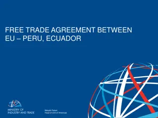 Free Trade Agreements Between EU, Peru, and Ecuador