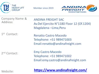 International Freight Forwarding Company - Andina Freight SAC