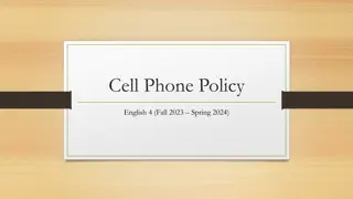 English 4 Cell Phone Policy Guidelines for Fall 2023 - Spring 2024