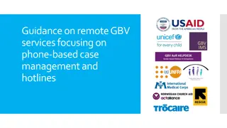 Best Practices for Remote GBV Services - Documentation and Data Protection