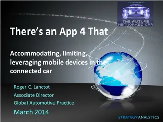 Mobile Device Usage and Safety in Connected Cars