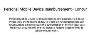 Streamlining Personal Mobile Device Reimbursement Process in Concur