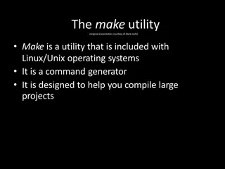 The Make Utility in Linux/Unix Operating Systems