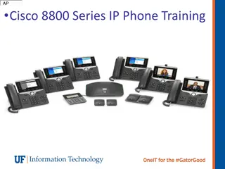 Cisco 8800 Series IP Phone Overview