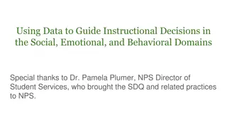 Using Data for Instructional Decisions in Social, Emotional, and Behavioral Domains