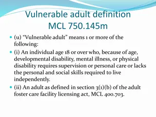 Risks of Financial Exploitation Faced by Vulnerable Adults