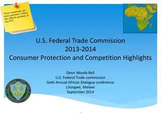 U.S. Federal Trade Commission Highlights 2013-2014