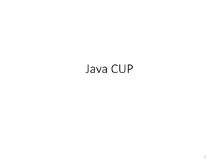 Understanding Java CUP Parser Generators