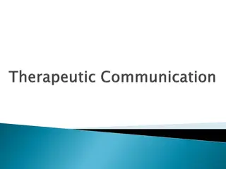 Enhancing Therapeutic Communication in Health Education