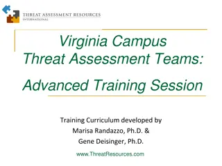 Comprehensive Training on Campus Threat Assessment Teams