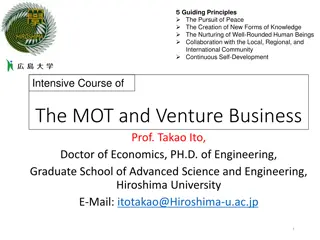 Intensive Course in Business Management: Cost Benefit Analysis and Ethics