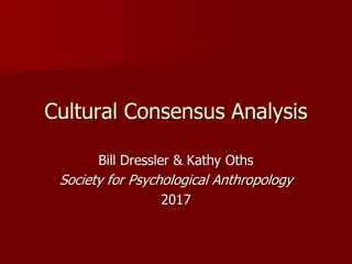 Cultural Consensus Analysis in Psychological Anthropology