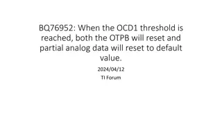 Understanding BQ76952 Overcurrent Detection and Analog Data Reset