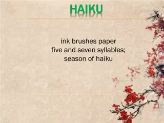 Exploring the Essence of Haiku Poetry